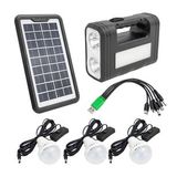 Powermaster GD-8017S Solar Panelli 3 Ampullü Aydınlatma Sistemi