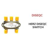 Powermaster Herz 4x1 950-2400MHZ 3db Diseqc Switch Uydu Birleştirici - elektrik aksesuar - Siyah