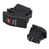 Powermaster Hidrafor Sembollü Işıklı 3 Pinli On-Off 12-24V Marin Switch