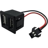 Powermaster IC-266T-4 Pano Tip Kare Type-C + USB Şarj Soketi Bağlantı Modülü - elektrik aksesuar - Siyah