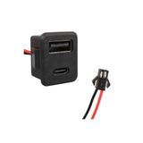 Powermaster IC-266T-4 Pano Tip Kare Type-C + USB Şarj Soketi Bağlantı Modülü