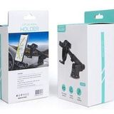 Powermaster JX-007 Vantuzlu Boy Ayarlı Siyah Araç İçi Telefon Tutucu