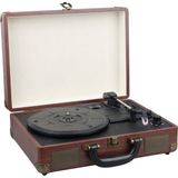 Powermaster Magıcvoıce PU16 Retro Vintage Çanta Pikap - Radyo - Bluetooth - USB Mp3 Çalar 350X255X115MM