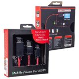 Powermaster Micro USB S3-S4 Hdmı Tv Bağlantı Kablosu Mhl Kit - 1 Adet - Ahşap