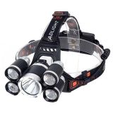 PowerMaster MX-501 5 Power Ledli Su Geçirmez 18650 Şarj Edilebilir Kafa Feneri ŞARJ ALETİ VE PİL DAHİL DEGİLDİR