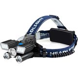 PowerMaster MX-501 5 Power Ledli Su Geçirmez 18650 Şarj Edilebilir Kafa Feneri - Siyah