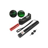 Powermaster OM-120118650 Pilli Şarjlı Anahtar Emniyetli Yeşil Lazer Pointer (50 KM)