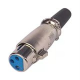 Powermaster Pm-10469 Metal Gövdeli 3 Pin Canon Xlr Dişi Jack Fiş