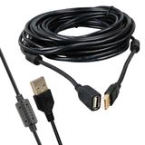 Powermaster Pm-11955 Usb 2.0 Siyah Chipset 10 Metre Usb Uzatma Kablosu