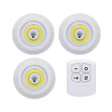 Powermaster PM-15084 3'lü Kumandalı Pilli Dokunmatik Portatif Cob Led Işık Aydınlatma