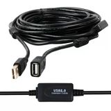 Powermaster PM-19955 USB 2.0 Siyah Chipset 10 mt USB Uzatma Kablosu