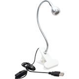 PowerMaster PM-20042 COB LED Akrobat Mandallı USB 6500K Beyaz Masa Lambası - 1 - 10 W