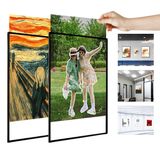 Powermaster PM-21756 Beyaz Işıklı 60x43 cm Ledli Reklam Tabela Poster Çerçevesi