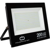 Powermaster Pm-22583 200 Watt - 220 Volt Beyaz 6500k Ip66 120* Işık Açısı Siyah Slim Kasa Led Projektör - Çok Renkli - SİYAH