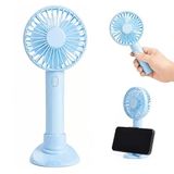 Powermaster Pm-25082 Şarjlı Turbo Mini Fan Telefon Tutuculu Sessiz Taşınabilir Mini El Fanı Vantilatörü 3 Fonksiyonlu Telefon Tutuculu
