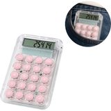 Powermaster PM-25414 Pembe Mini Hesap Makinesi - Beyaz - Pembe