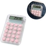 Powermaster PM-25414 Pembe Mini Hesap Makinesi - Renkli