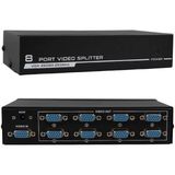 Powermaster PM-2553 8 Port VGA Dağıtıcı Çoğaltıcı Splitter 9 Volt Adaptörlü 1920X1440 250M - Çok Renkli