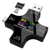 Powermaster PM-26611 USB Type-C Tester Voltmetre Ampermetre Multimetre Test Cihazı Ölçer