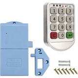 Powermaster Pm-26723 Tuş Şifreli Gri Çekmece Dolap Kilidi (2'Li Paket)