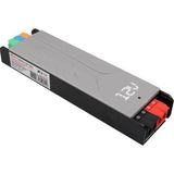 Powermaster PM-26839 12 Volt 10 Amper 120 Watt Slim Metal Kasa Adaptör Voltaj Göstergeli 189X51X27MM - Gri
