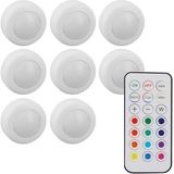 Powermaster PM-27186 LED Mobilya Merdiven Pilli Aydınlatma 3m Yapışkanlı Kumandalı Rgb + 4000K (8'li Paket) - Siyah