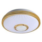 Powermaster PM-27332 Beyaz 34*8.5 cm 24 Watt Bluetooth Hoparlörlü Tavan Aydınlatma (AL-BL300) Tornavida Hediyeli - Şeffaf