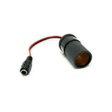 Powermaster Pm-28526 Dc 5.5X2.5mm Dişi - Oto Çakmak Soketi Çevirici Adaptör Kablosu