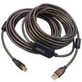 Powermaster Pm-29486 Şeffaf Chipset 10 Metre Usb 2.0 Yazıcı Kablosu