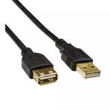 Powermaster Pm-31240 Gold Uç 10 Metre Usb 2.0 Erkek-Dişi Uzatma Kablosu