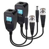 Powermaster PM-3898 Bnc To Rj45 Video Balun + Power Konnektör