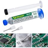 Powermaster PM-39106 Mechanic MS38 50 Gram 4 Microns Leaded Medium Temp 138C Şırınga Krem Lehim - 1 Adet - Beyaz