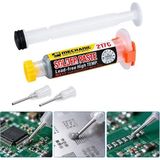 Powermaster PM-39107 Mechanic MS17 20 Gram 4 Microns Leaded High Temp 217C Şırınga Krem Lehim - 1 Adet - Beyaz