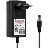 Powermaster PM-39531 Siyah 12 Volt - 2.5 Amper Plastik Kasa 5.5*2.5 mm Yaylı Uç Priz Tipi Adaptör - Seçeneksiz