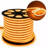 Powermaster Pm-5294 Silikon Kaplama 12 Volt 100 Metre Oranj Turuncu Neon Led Şerit Aydınlatma