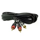 Powermaster Pm-648 2 Rca Erkek + 3.5 mm Stereo Erkek 3 mt Kablo