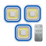 Powermaster PM-6936 COB Ledli Pilli Uzaktan Kumandalı Üçlü Lamba