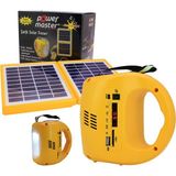 Powermaster Radyolu Şarjlı Solar Aydınlatma Seti - Sarı