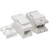 Powermaster RJ45 Cat3 Şase 180 Keystone Jack Soket