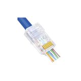 Powermaster Rj45 Cat6 Açık Uçlu Soket 8P/8C Cat6 Konnektör 100 Adet