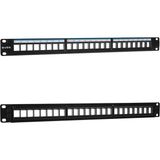 Powermaster S-Link SL-F24N Jack'sız 24'lü Patch Panel - elektrik aksesuar - Siyah