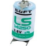 Powermaster Saft Pil Kısa Puntalı 14250 Lityum 3.6V Lı-Socı2 - Kırmızı