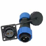 Powermaster SD16 2 Pin 16 mm Su Geçirmez Dörtgen Konnektör