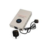 Powermaster SLIM-1000 Otomatik 1000VA Kombi Voltaj Regülatörü (İngiliz Fişli Ve Evrensel Çoklu Soket