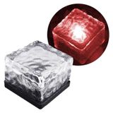 Powermaster Tuğla Görünümlü Solar Ledli Bahçe Aydınlatma Kırmızı Renk Su Geçirmez Toz geçirmez Otomatik Açma Kapama