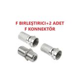 Powermaster UYDU KABLOSU BAĞLANTI EKİPMANLARI F BİRLEŞTİRİCİ + 2 ADET F KONNEKTÖR