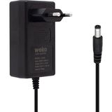 Powermaster Weko 14.4 Volt - 1 Amper 5.5*2.5 Uçlu Kırmızı Yeşil Ledli Yerli Üretim Akü Şarj Cihazı - Siyah