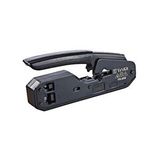 Powermaster Yk-668 Çok Fonksiyonlu Rj11 Rj12 Rj45 3in1 Kablo Kesme - Soyma - Konnektör Çakma Pensesi Siyah