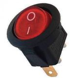 Powermaster Yuvarlak Isikli Anahtar Ac Kapa On Off Anahtari Dugme 3 Pin 10 Amper