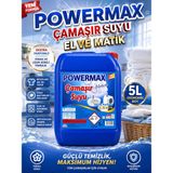 Powermax El Matik Çamaşır Suyu 5 Lt Renkli ve Beyaz Çamaşırlar Için